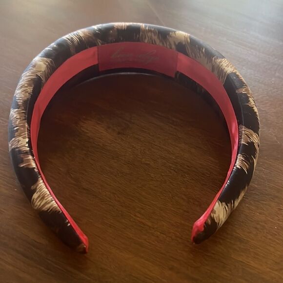 Bien Abye silk leopard spot headband